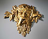 A very rare early 18th century gilt led mask Paris date circa 1710